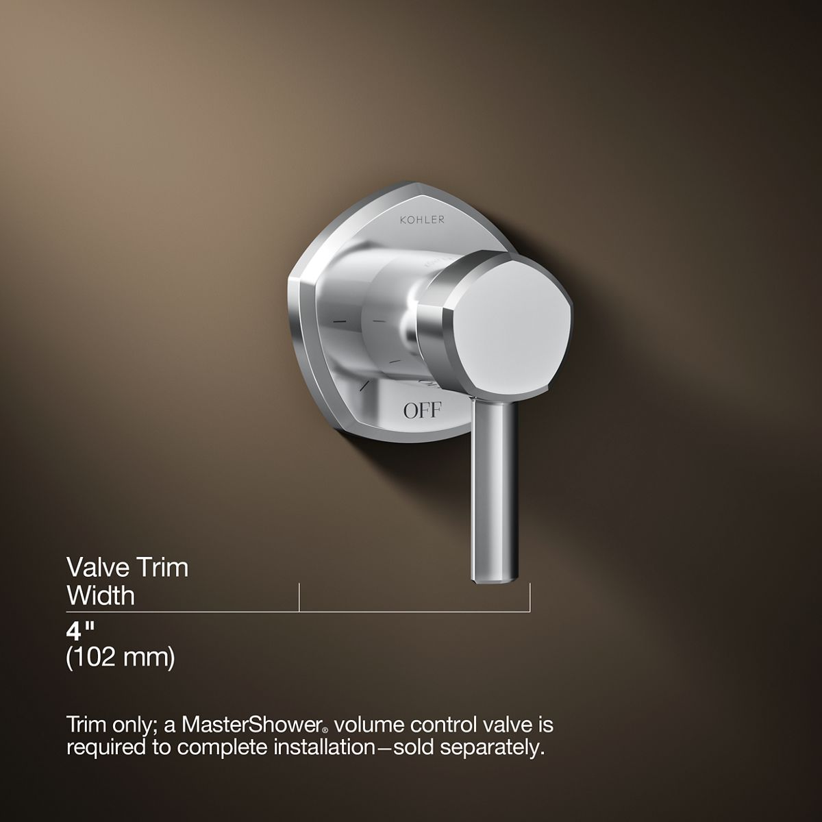 3/4 view of product with dimensions