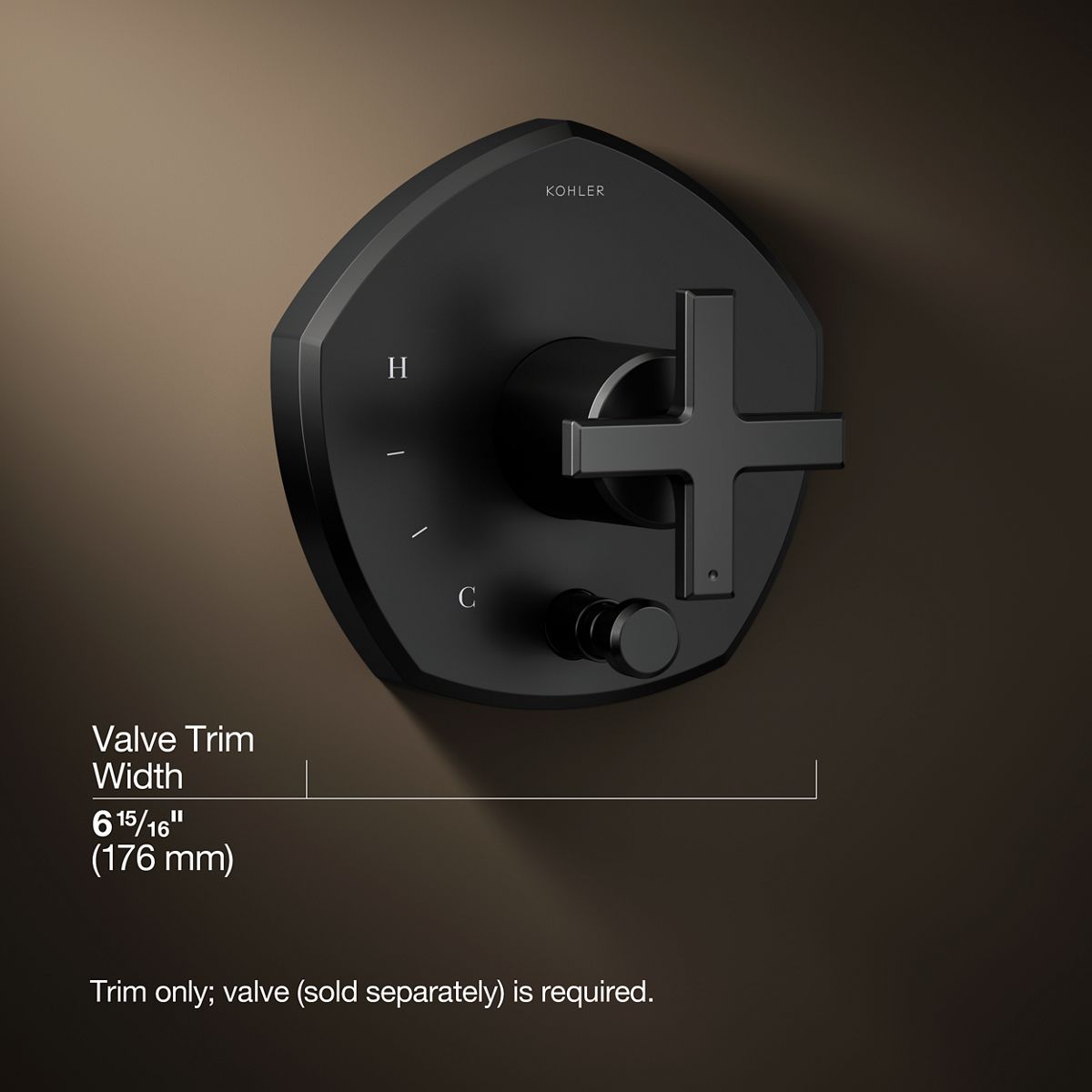 3/4 view of product with dimensions