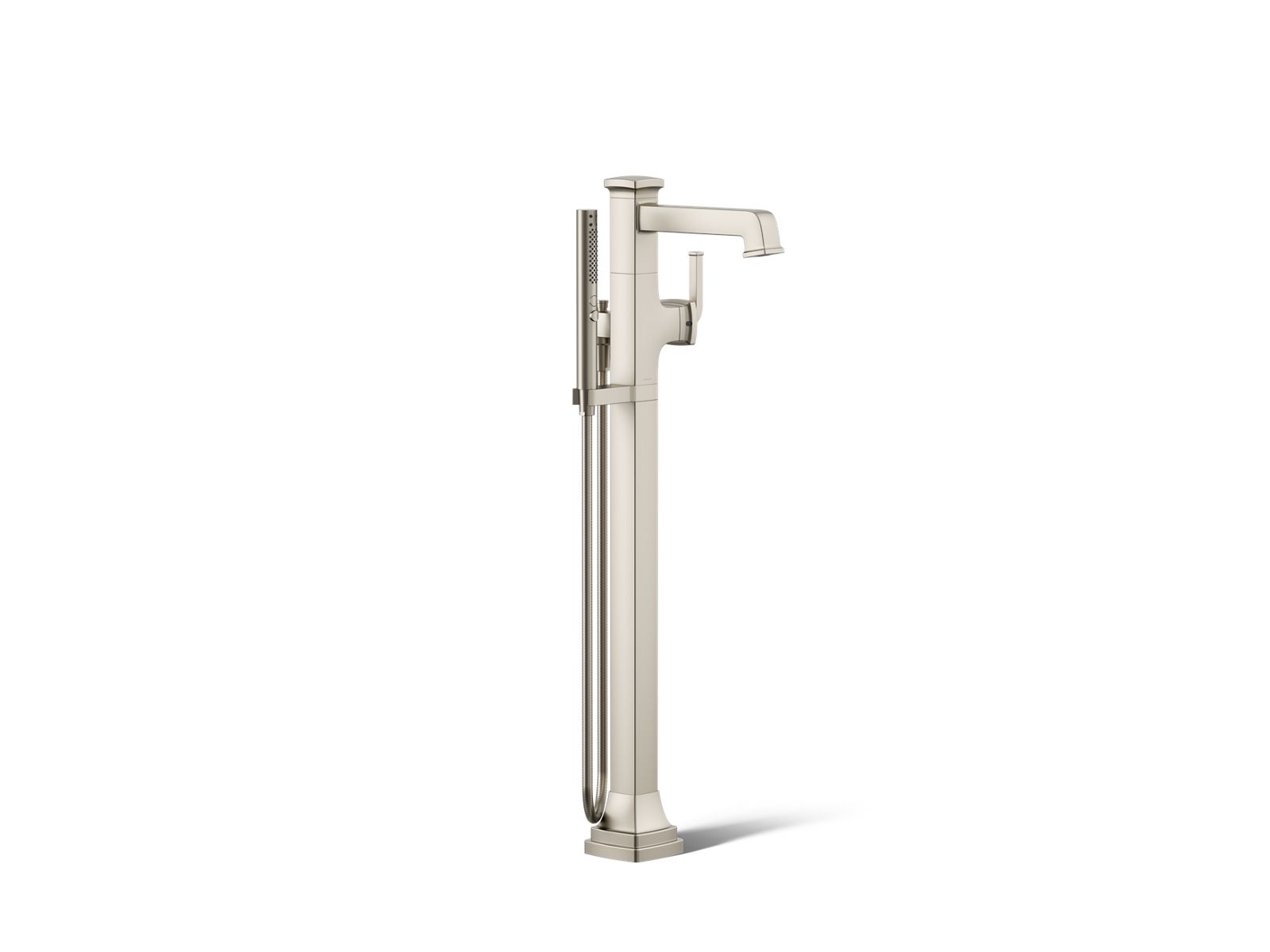 Riff Floor-mount bath filler trim with handshower