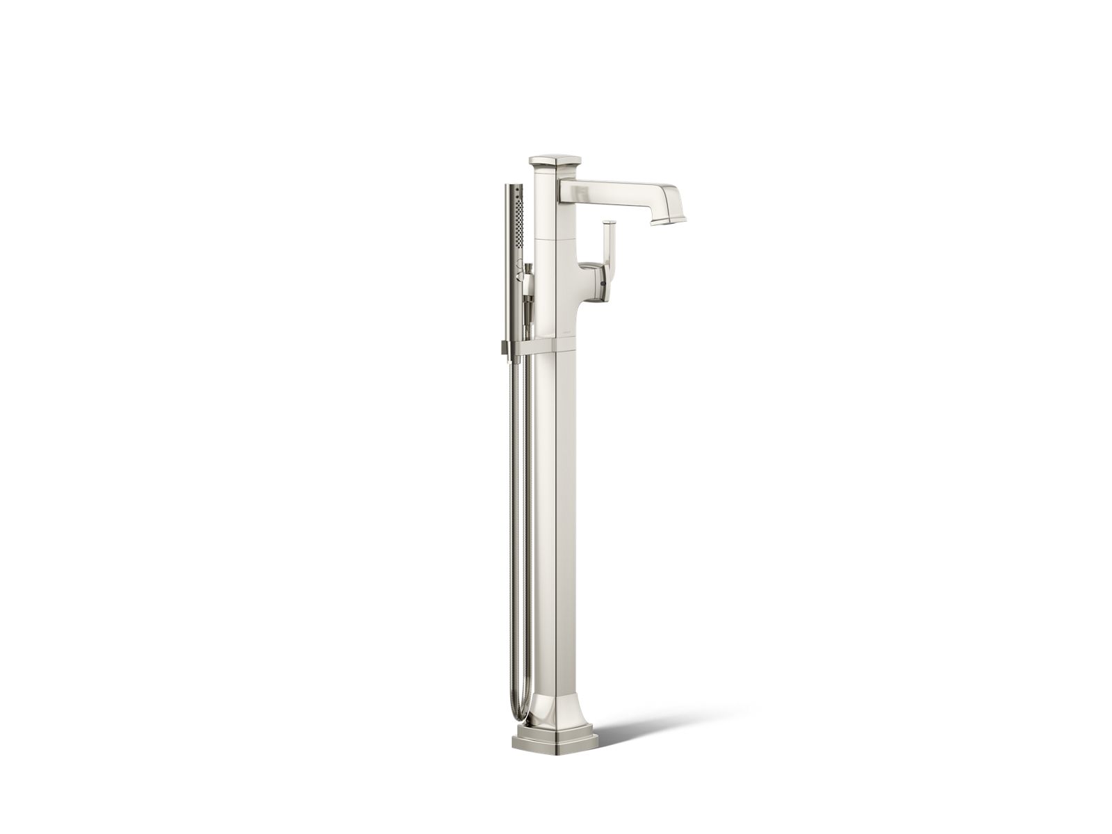 Riff Floor-mount bath filler trim with handshower