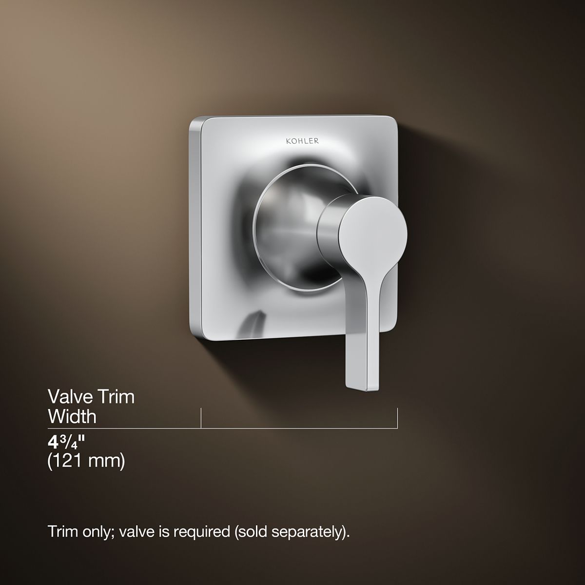 3/4 view of product with dimensions