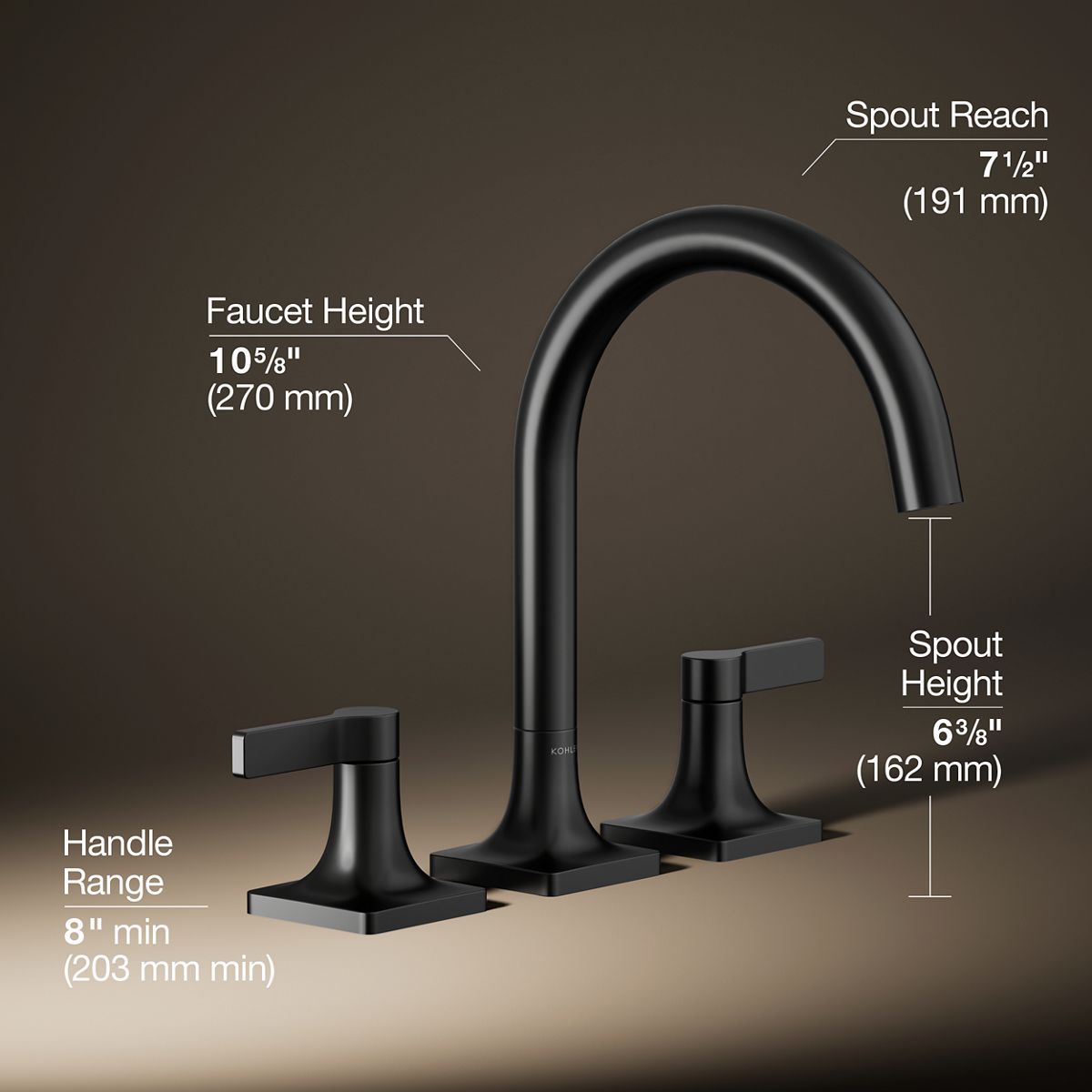 Venza Deck-Mount Bath Faucet Trim | K-T28131-4 | KOHLER