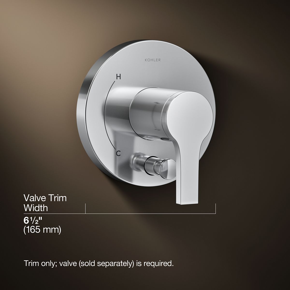 3/4 view of product with dimensions