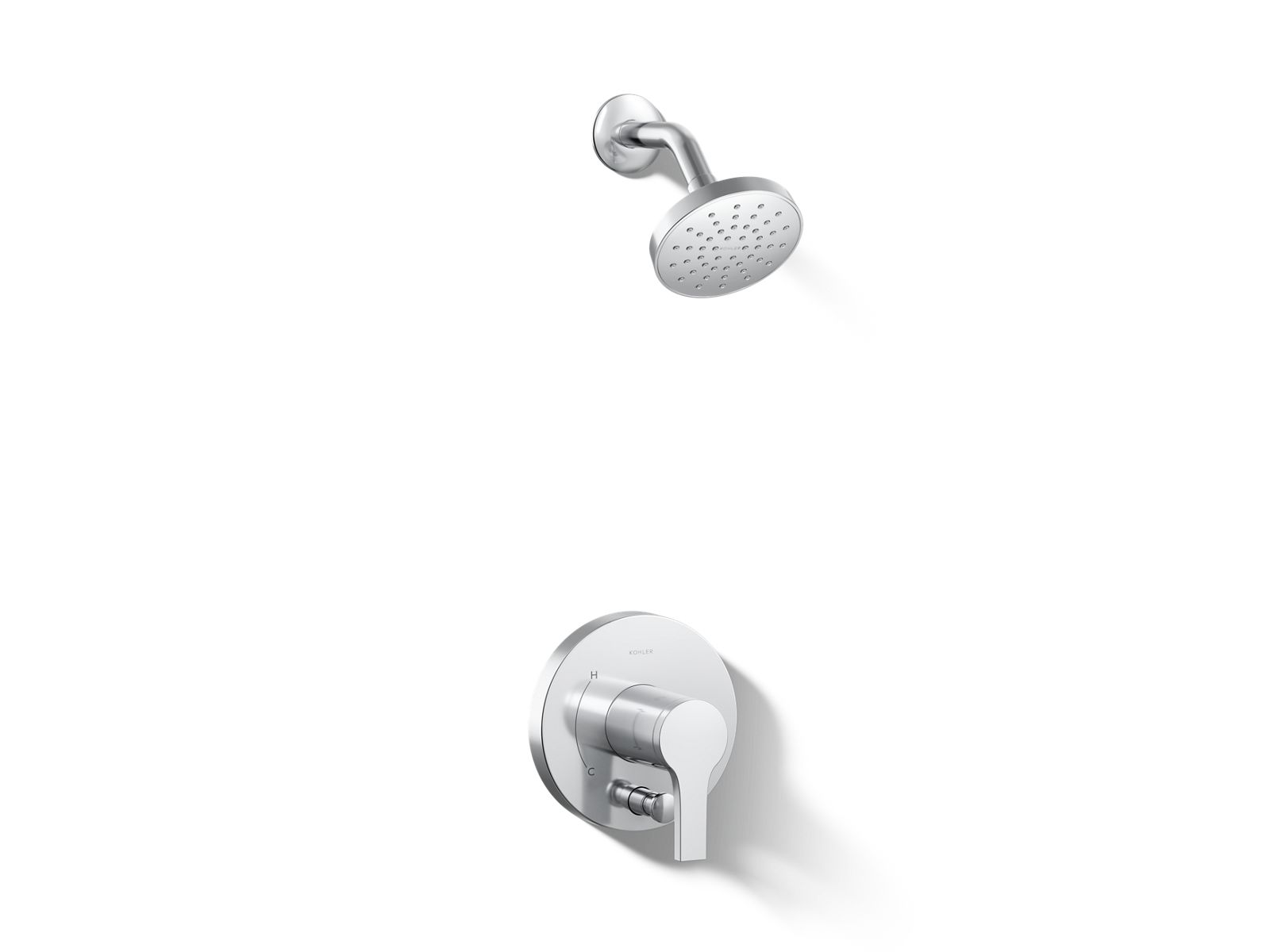 Elate® Rite-Temp® shower trim kit with push-button diverter, 2.5 gpm