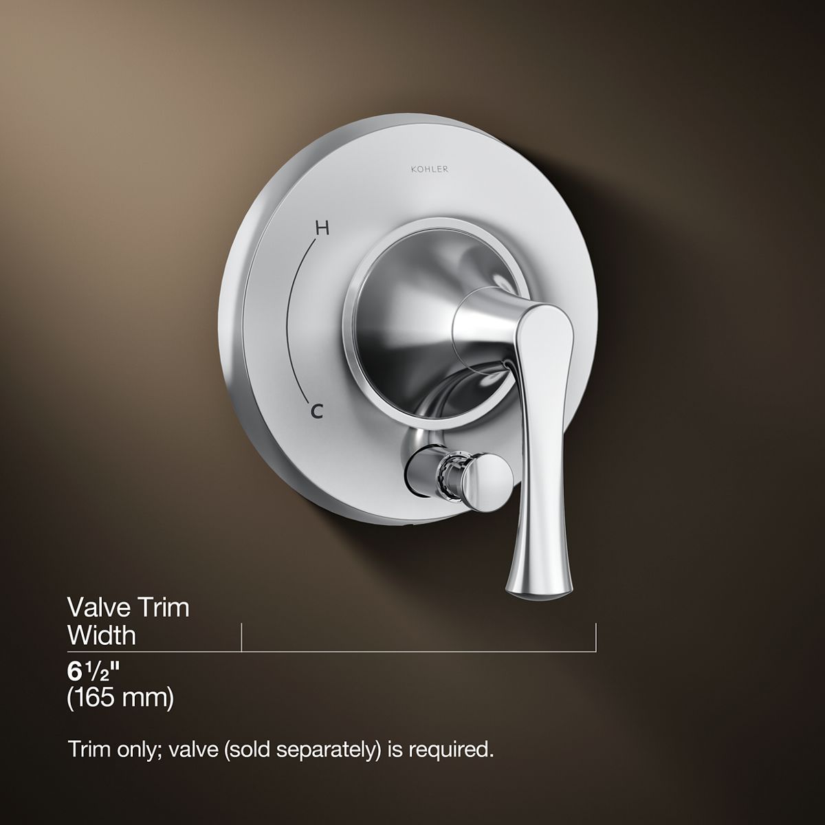 3/4 view of product with dimensions