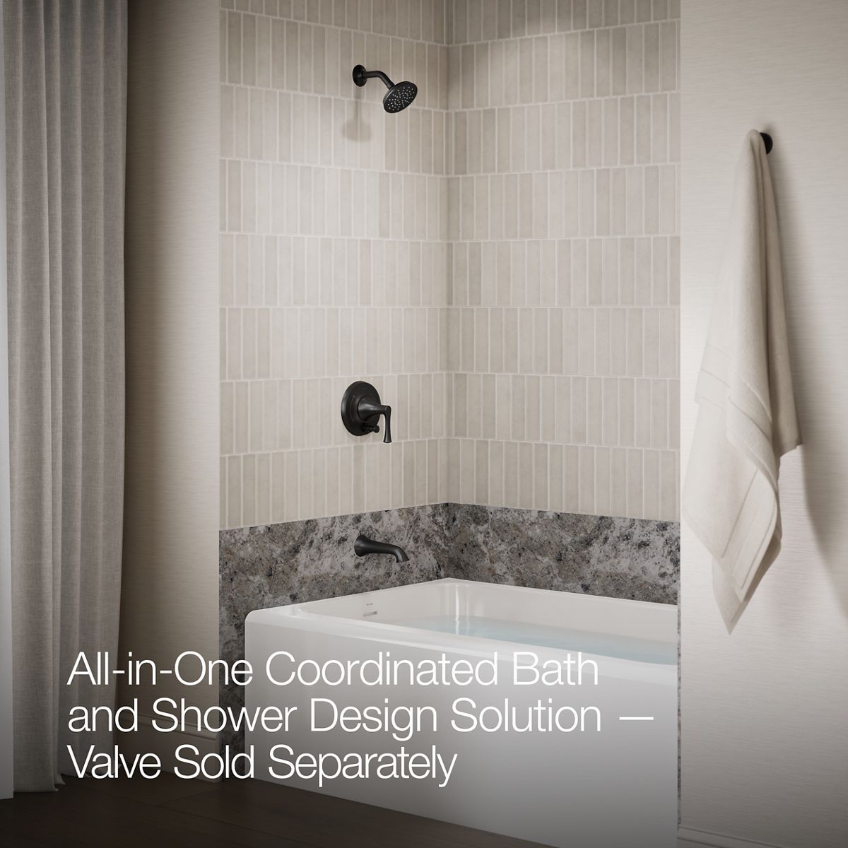 Up to 2 walls & multiple product categories visible, 2-point perspective