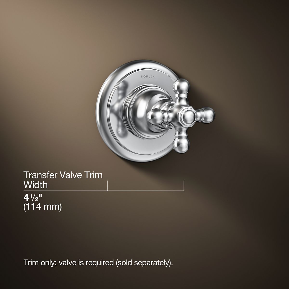 3/4 view of product with dimensions