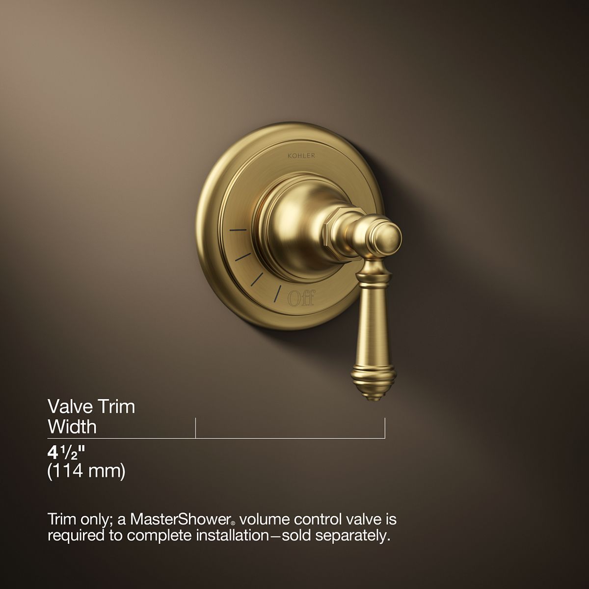 3/4 view of product with dimensions