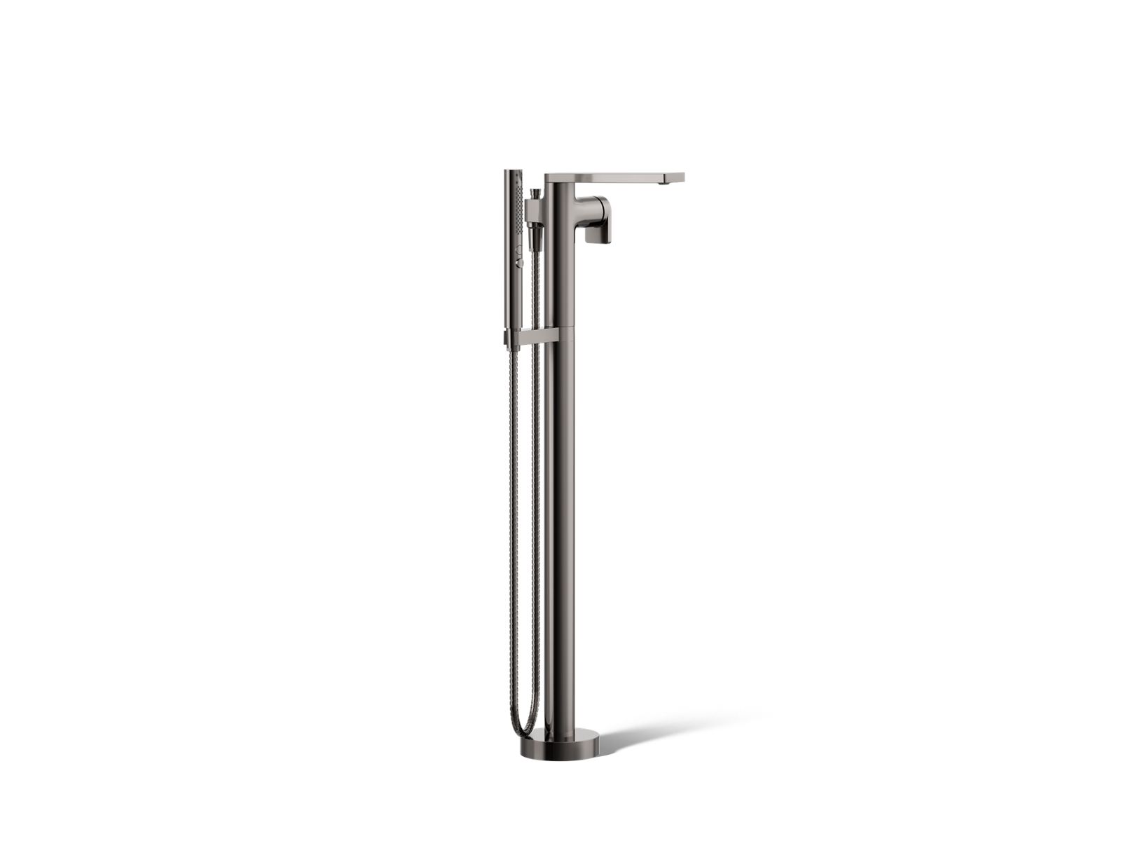 Composed Floor-mount bath filler trim with handshower