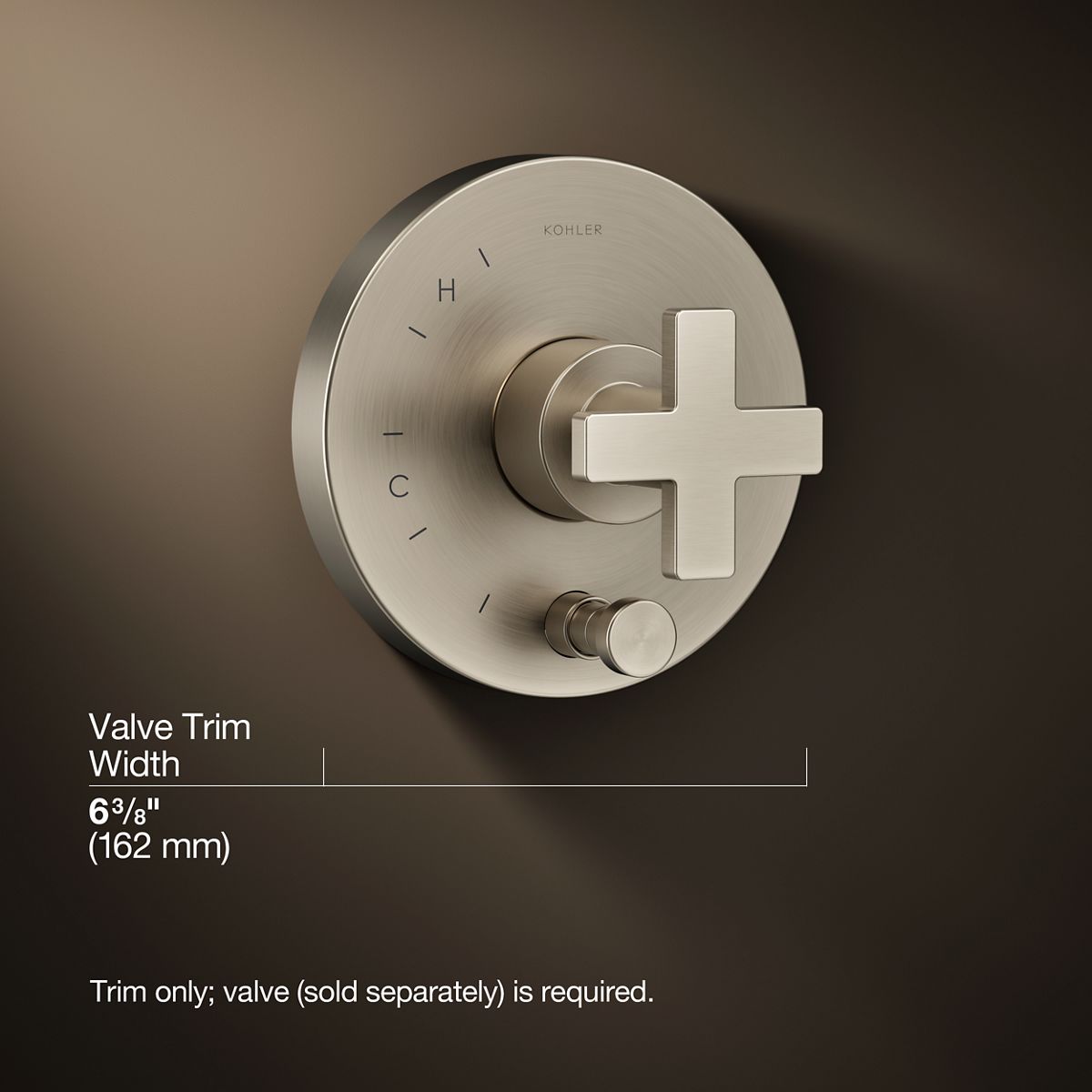 3/4 view of product with dimensions