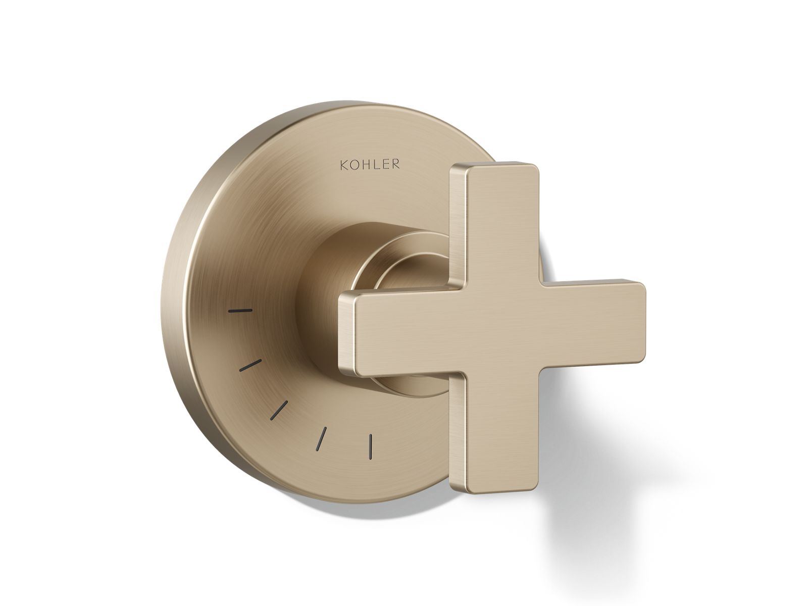 Composed MasterShower volume control valve trim with cross handle