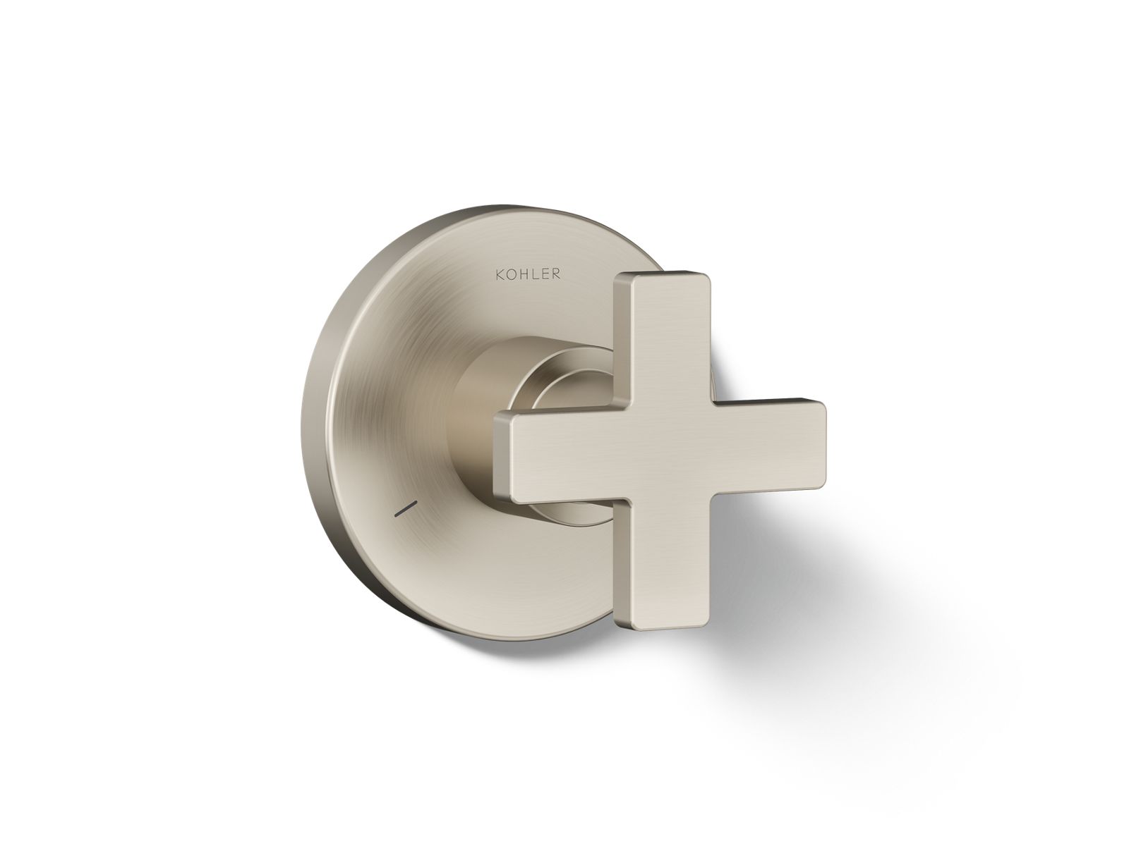 Composed MasterShower transfer valve trim with cross handle