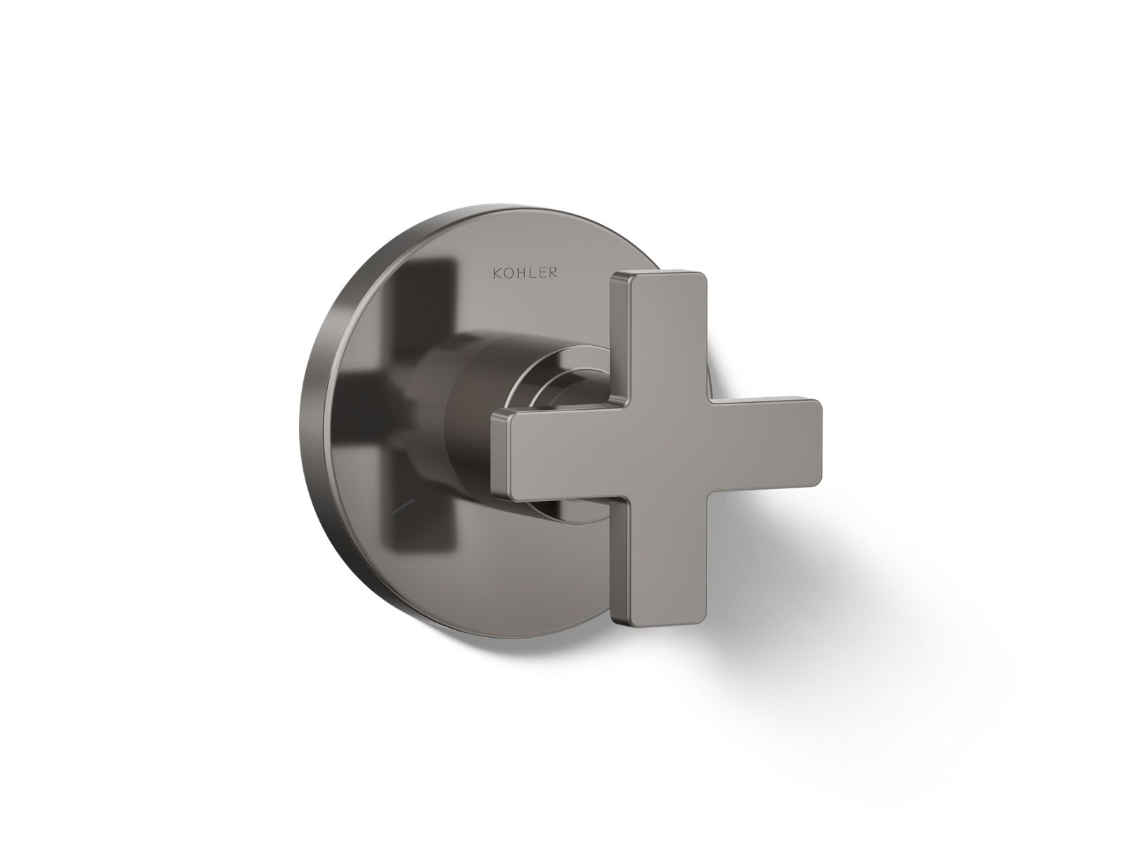 Composed MasterShower transfer valve trim with cross handle