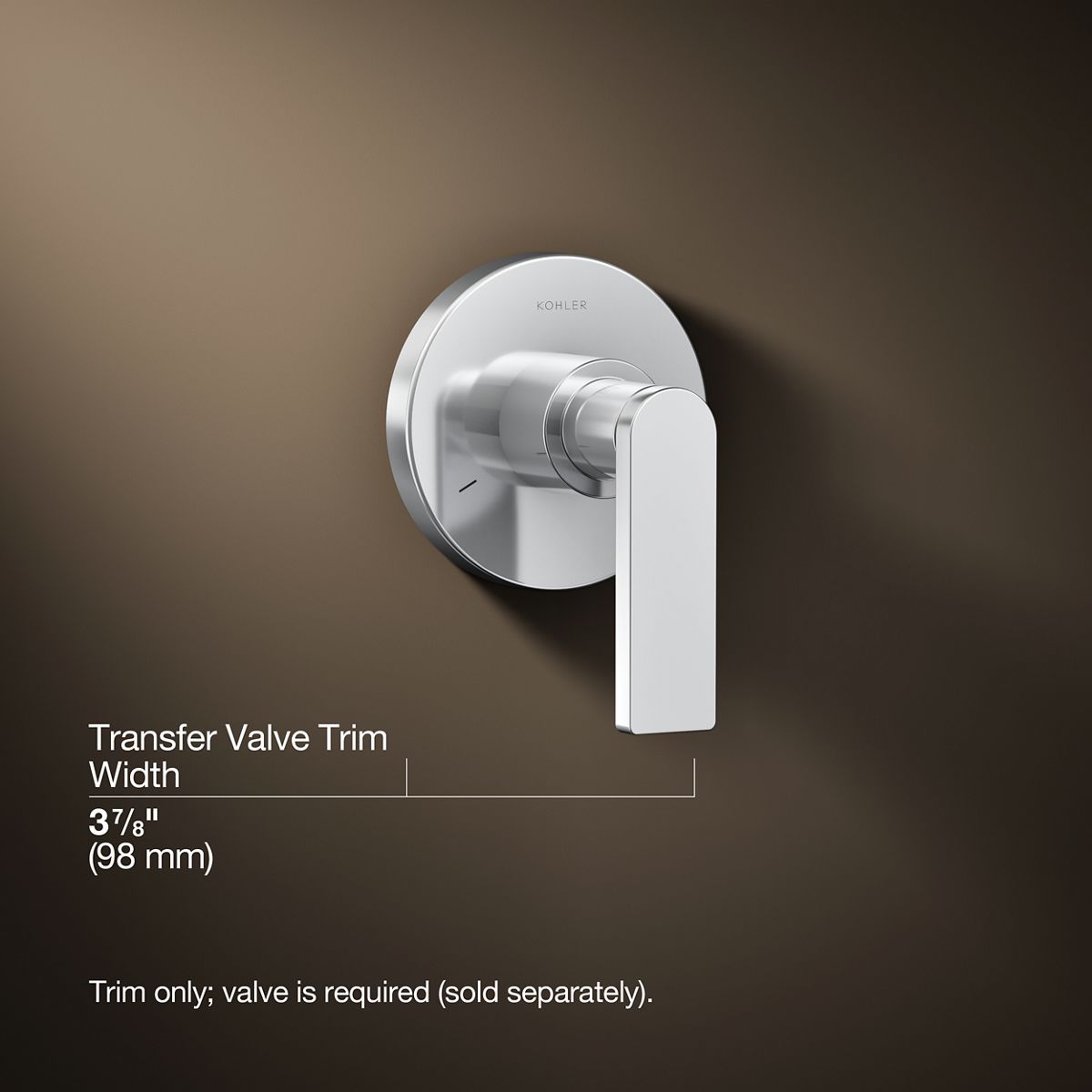 3/4 view of product with dimensions