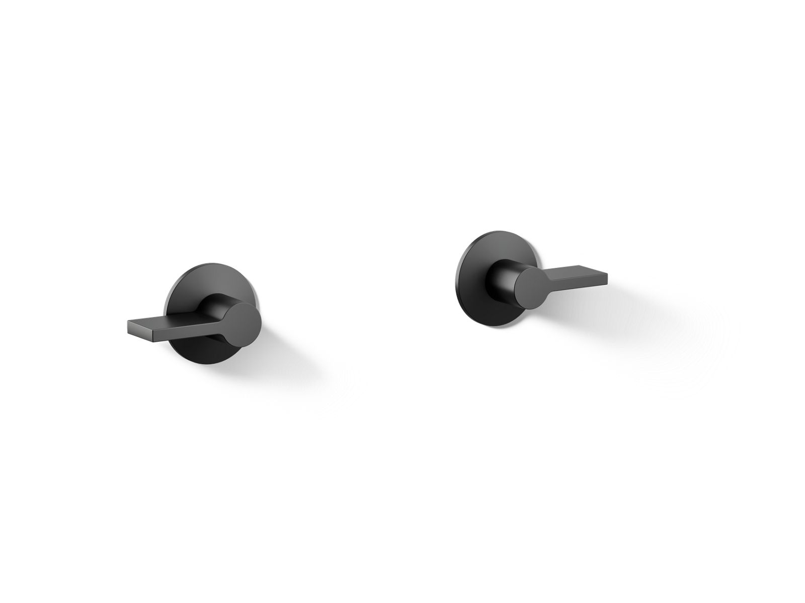 Components Wall-mount bathroom sink faucet Lever handle trim