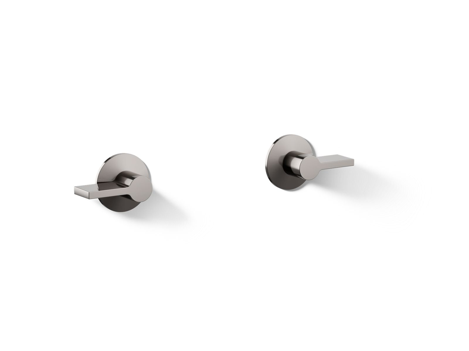 Components Wall-mount bathroom sink faucet Lever handle trim