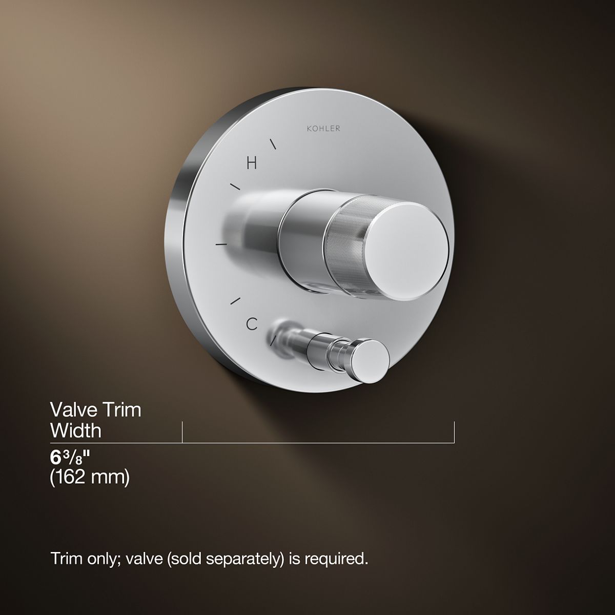 3/4 view of product with dimensions