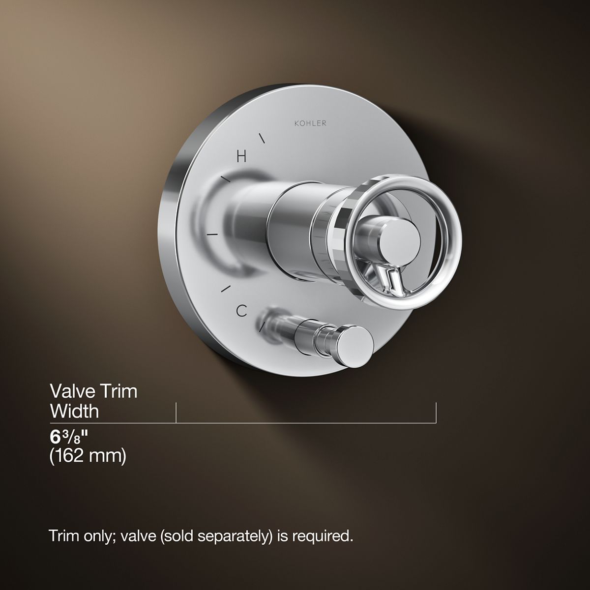 3/4 view of product with dimensions