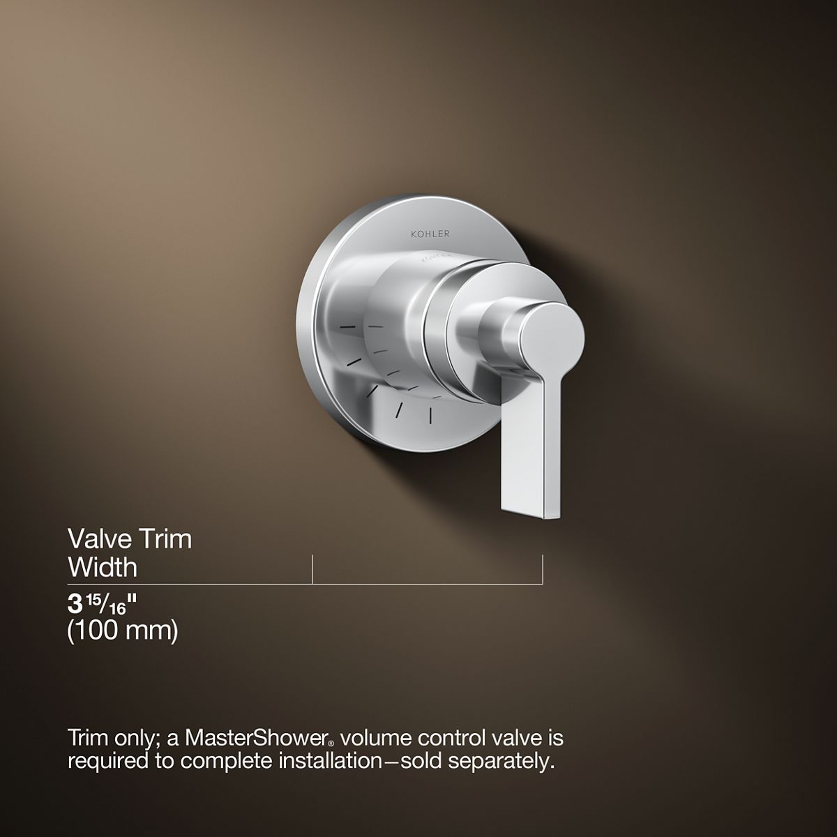 3/4 view of product with dimensions