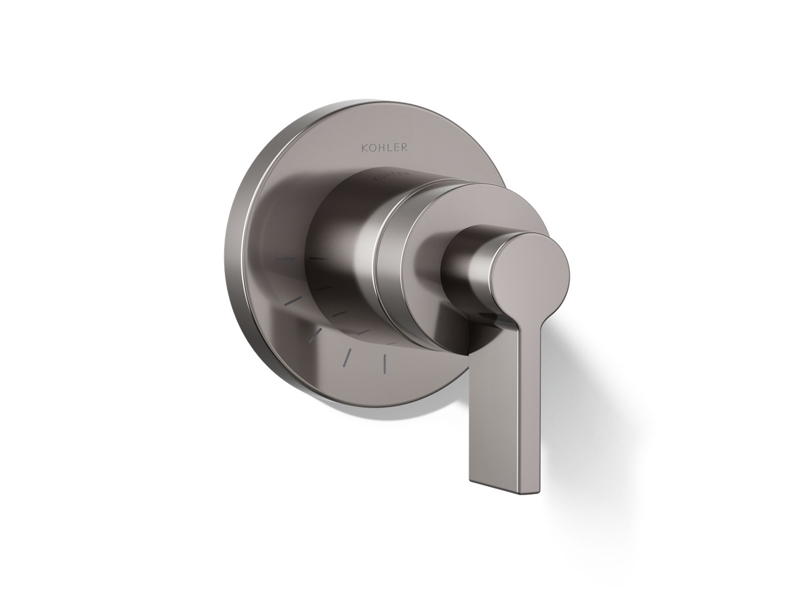 Components MasterShower volume control valve trim with Lever handle