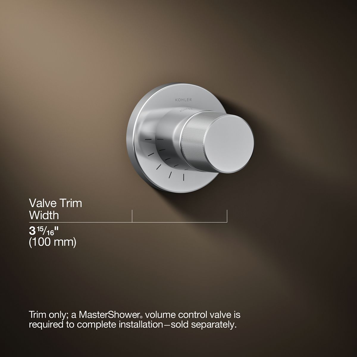 3/4 view of product with dimensions