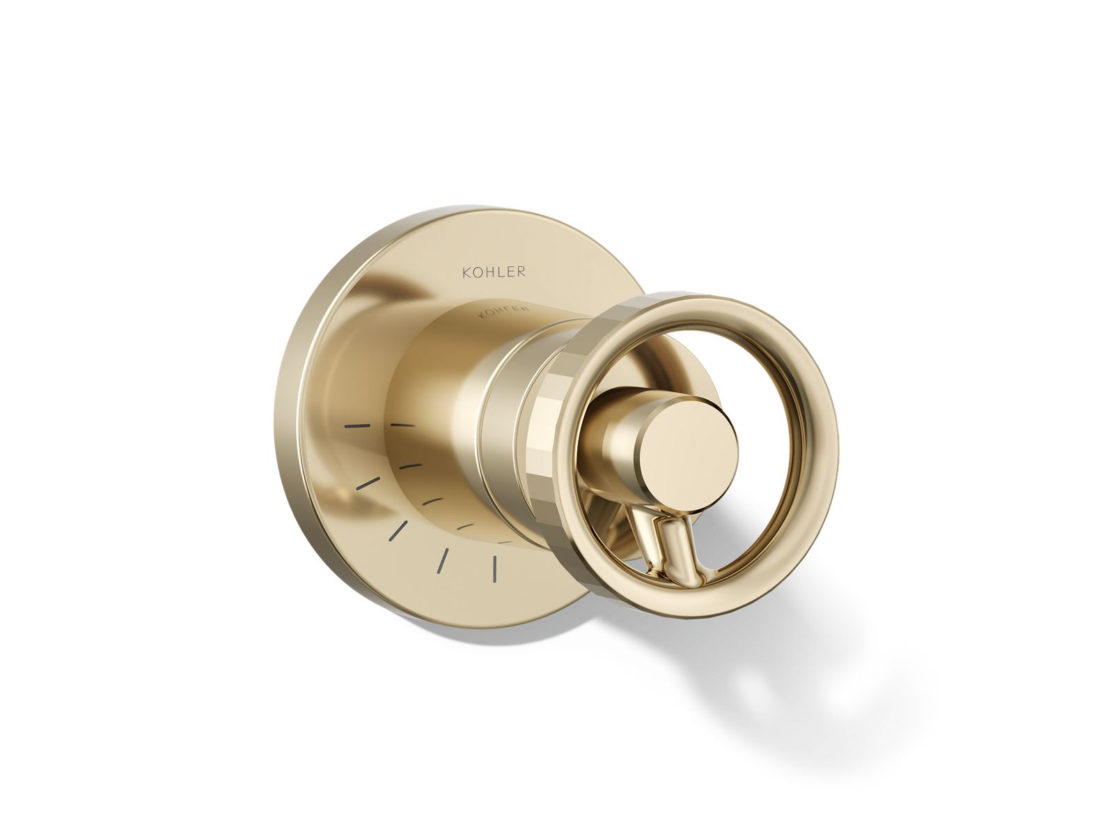 Components MasterShower volume control valve trim with Industrial handle