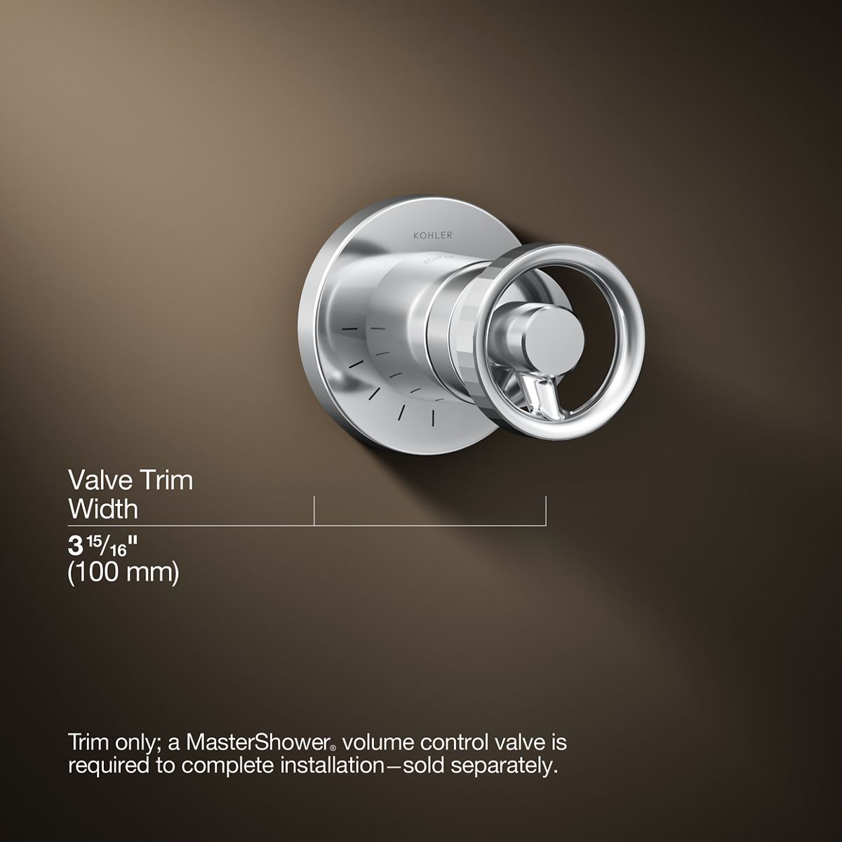 3/4 view of product with dimensions