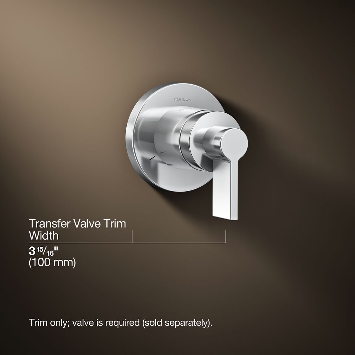 3/4 view of product with dimensions