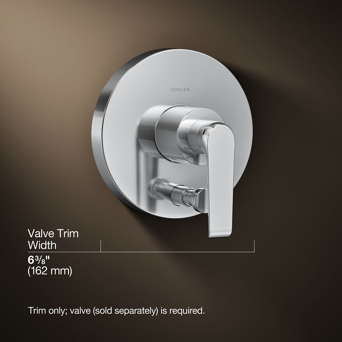 3/4 view of product with dimensions