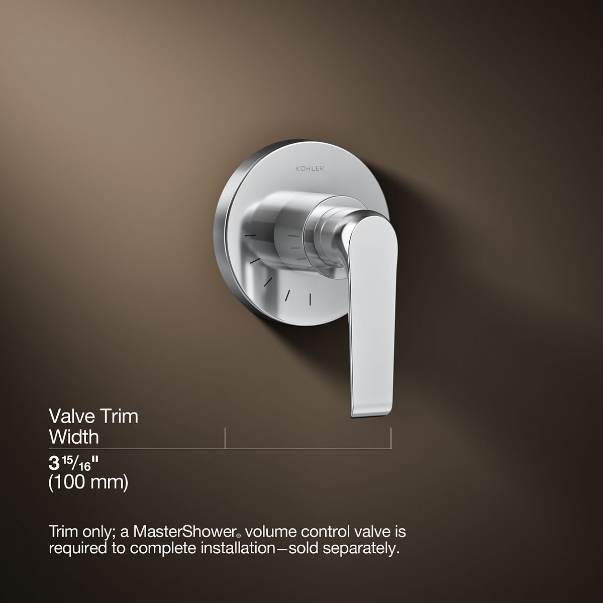3/4 view of product with dimensions