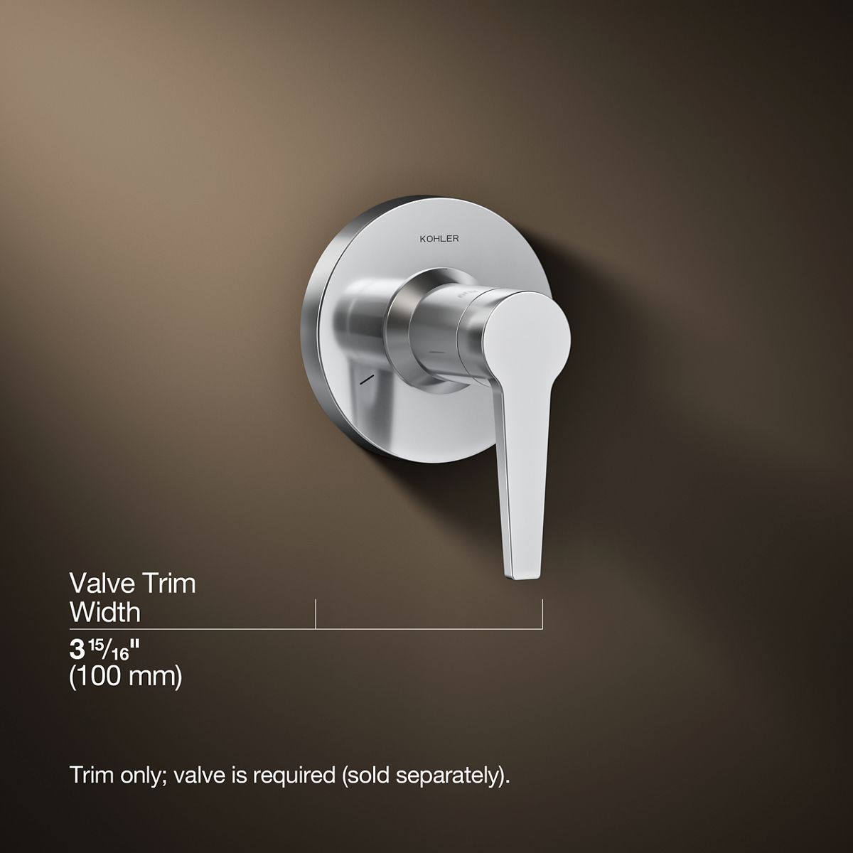 3/4 view of product with dimensions