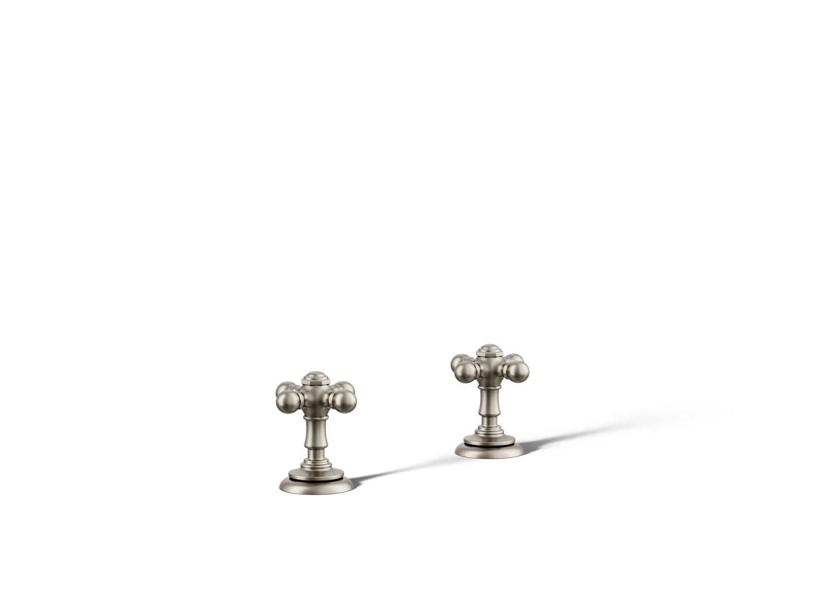 Artifacts Deck-mount bath faucet handle trim with Cross design