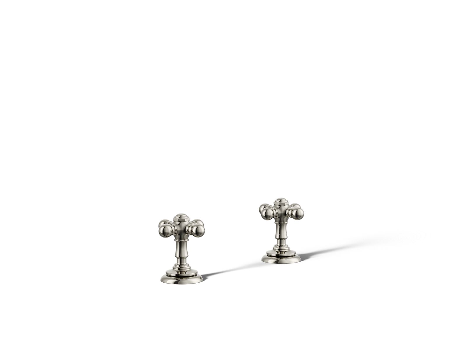 Artifacts Deck-mount bath faucet handle trim with Cross design