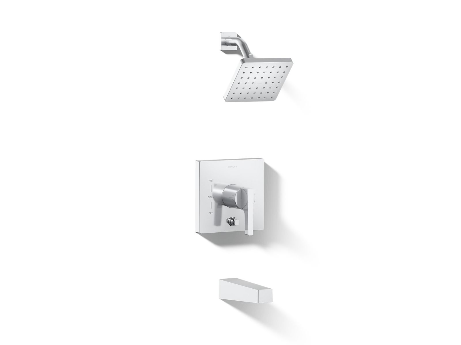 Honesty® Rite-Temp® bath and shower trim kit with push-button diverter, 2.5 gpm