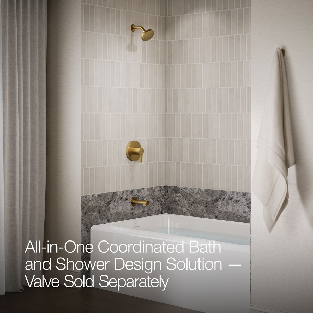 Elate Rite-Temp Bath and Shower Trim Kit | K-TLS35322-4 | KOHLER