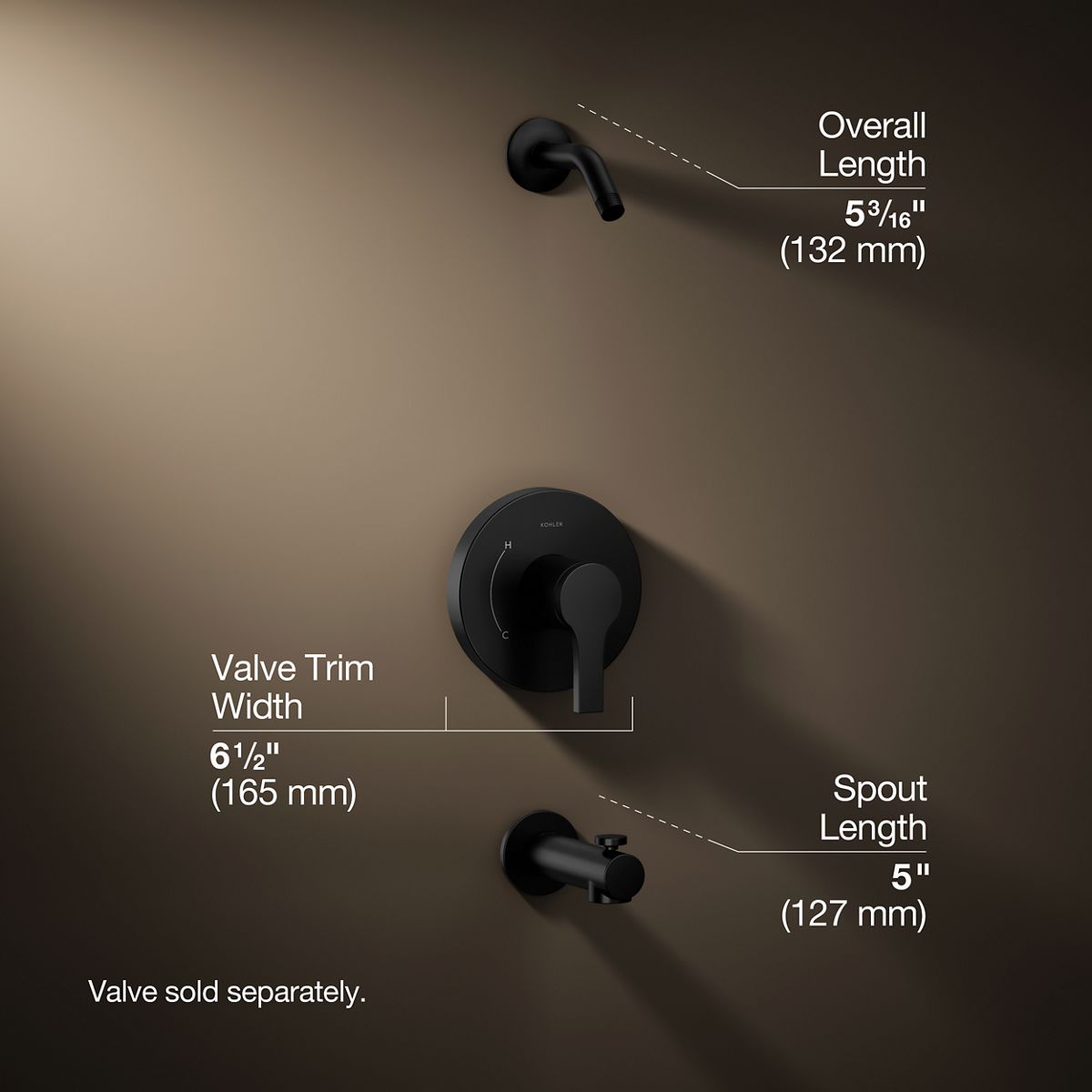Elate Rite-Temp Bath and Shower Trim Kit | K-TLS35322-4 | KOHLER