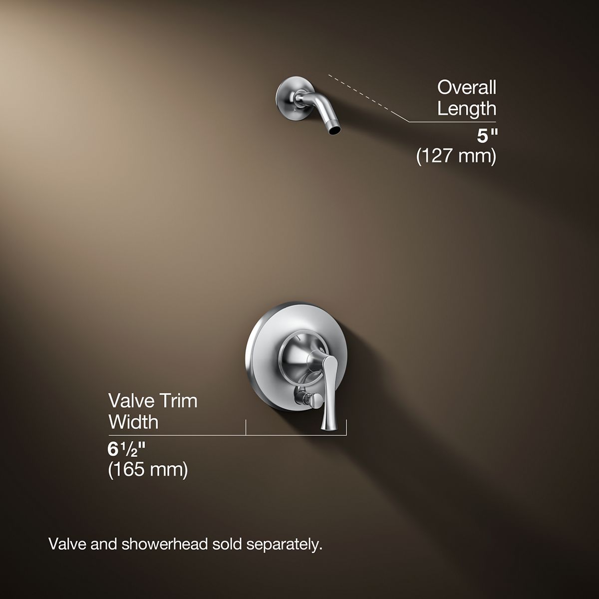 3/4 view of product with dimensions