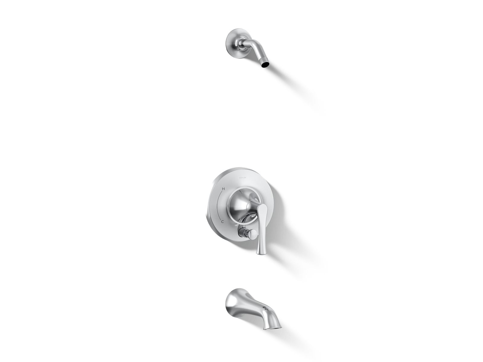 Buckley™ Rite-Temp® bath and shower trim kit with push-button diverter, without showerhead