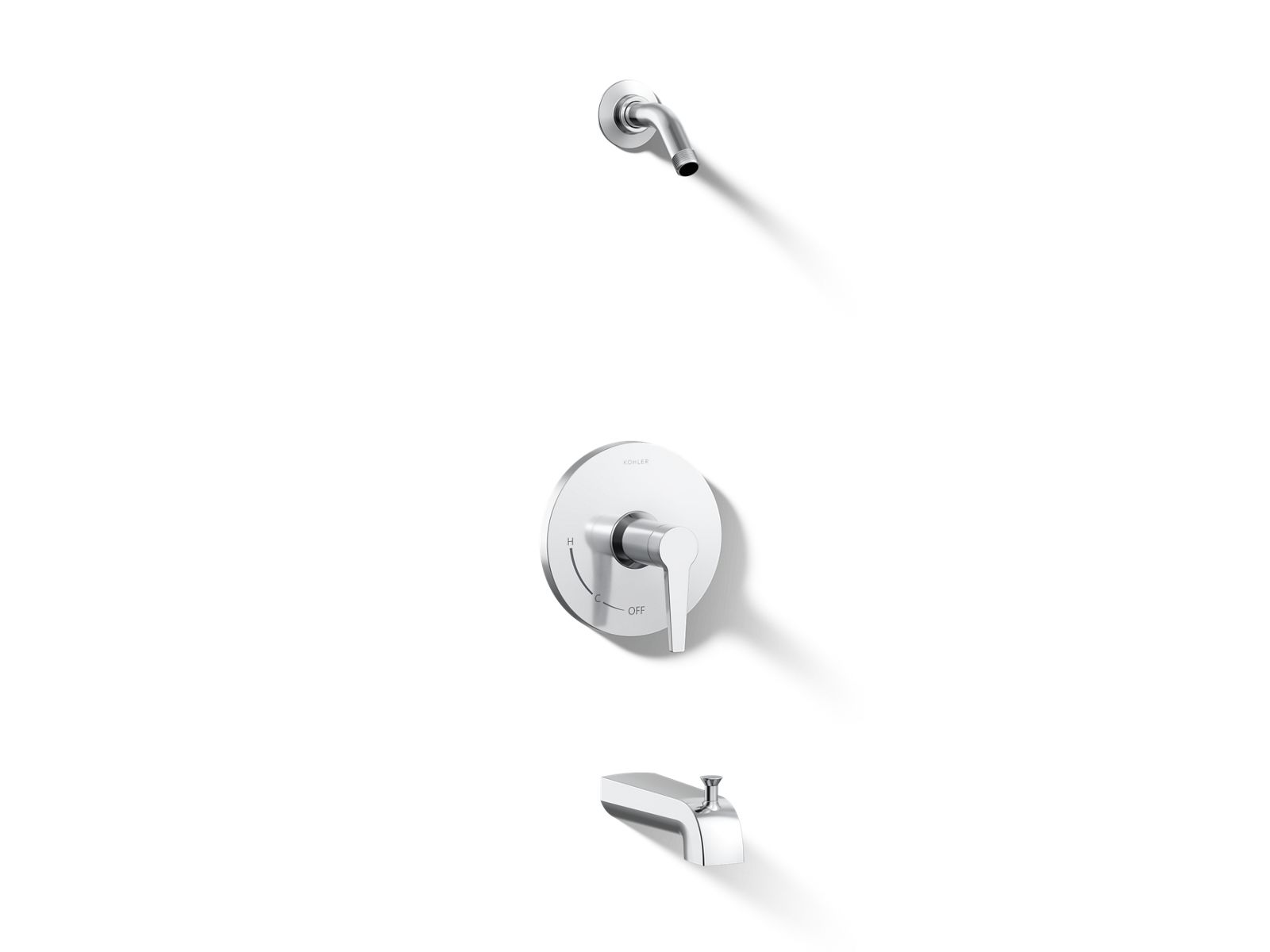 Pitch® Rite-Temp® bath and shower trim kit, without showerhead