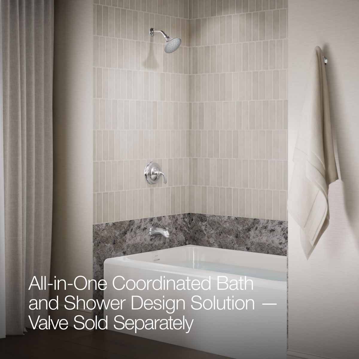 Up to 2 walls & multiple product categories visible, 2-point perspective