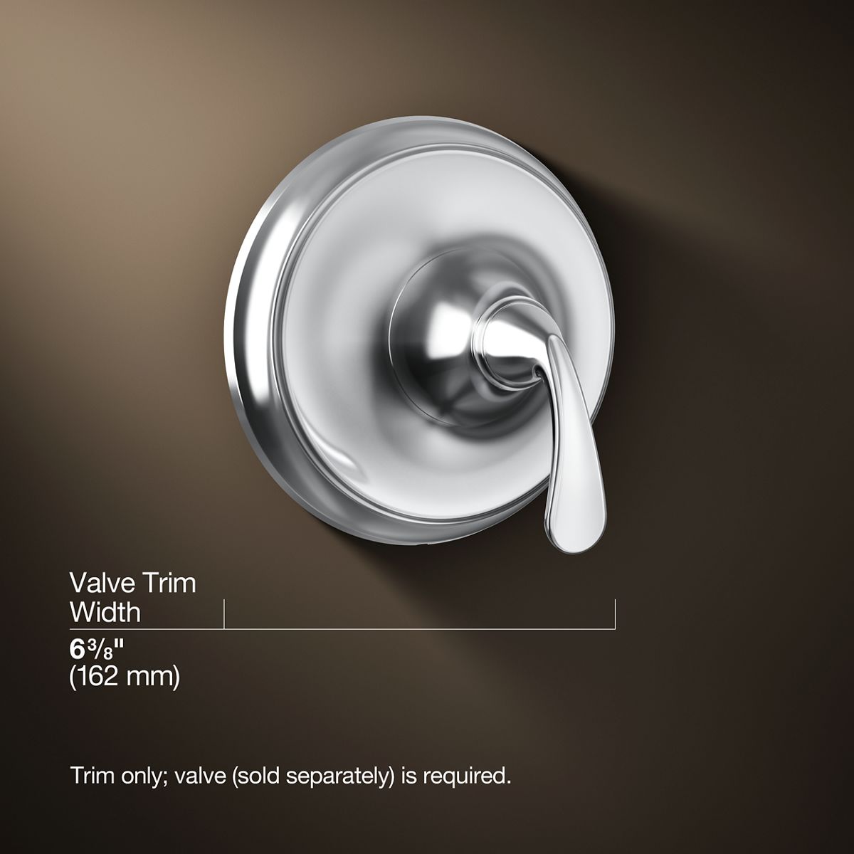 3/4 view of product with dimensions