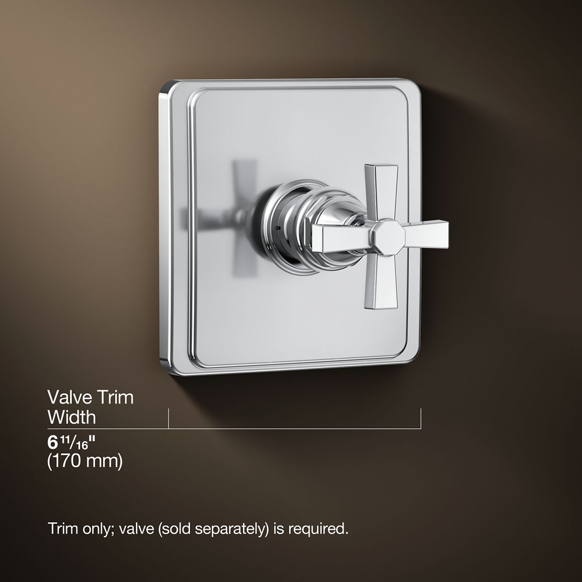 3/4 view of product with dimensions