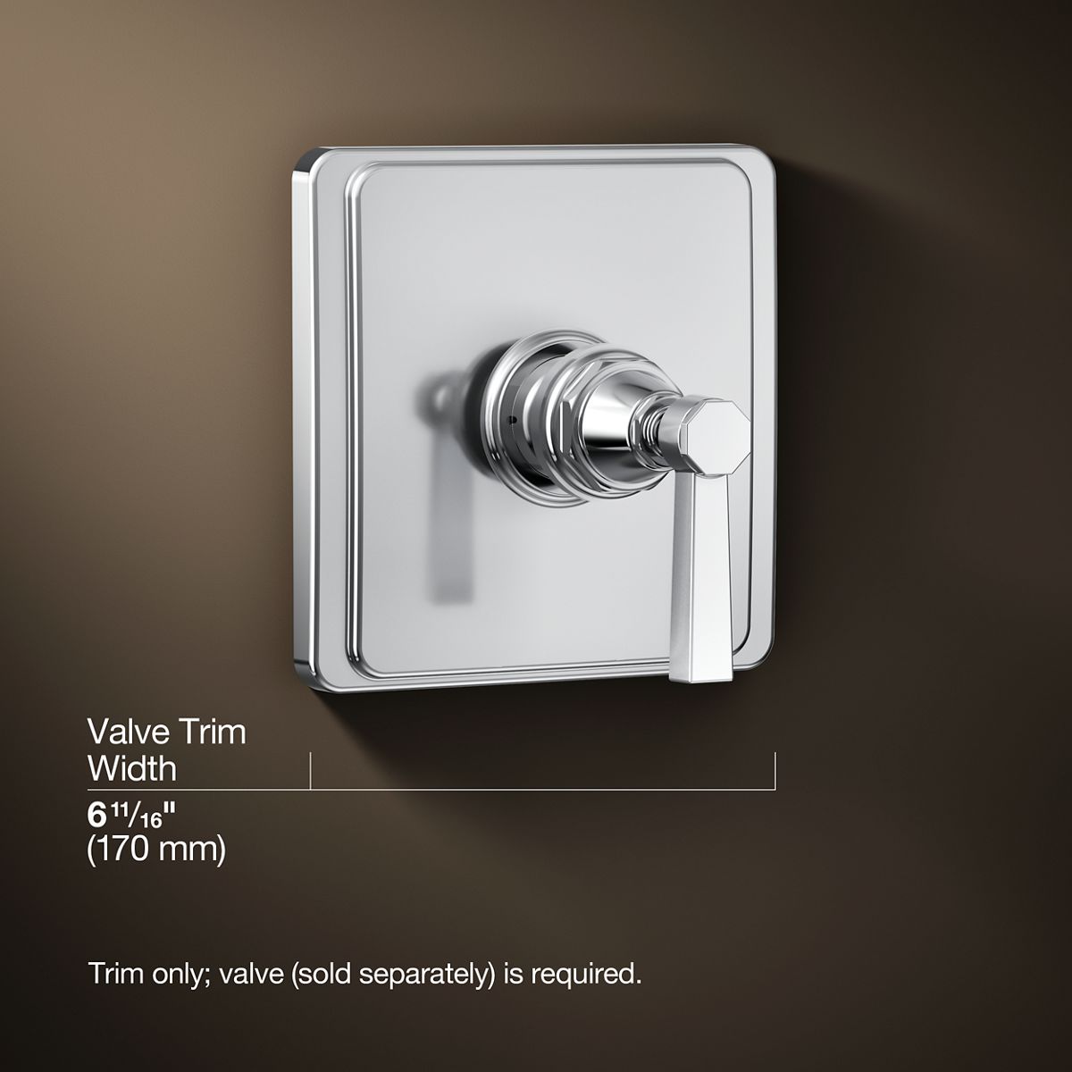 3/4 view of product with dimensions