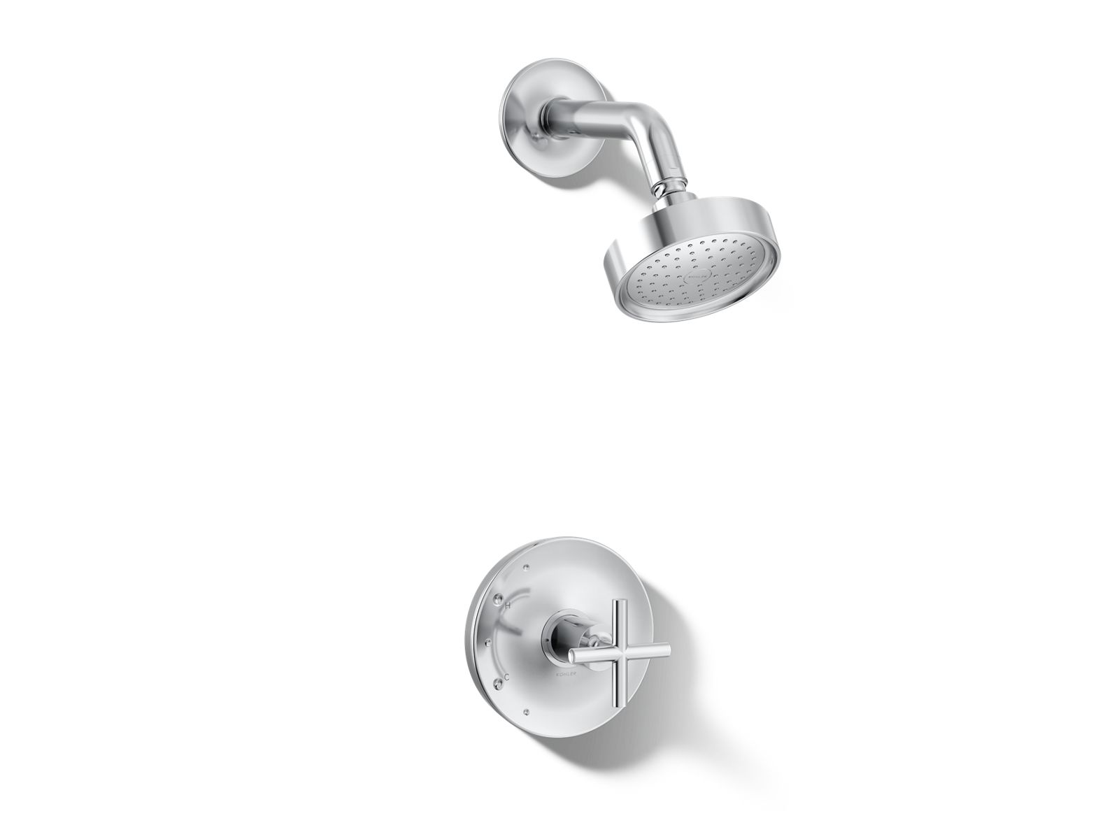 Purist® Rite-Temp® shower trim kit with cross handle, 2.5 gpm