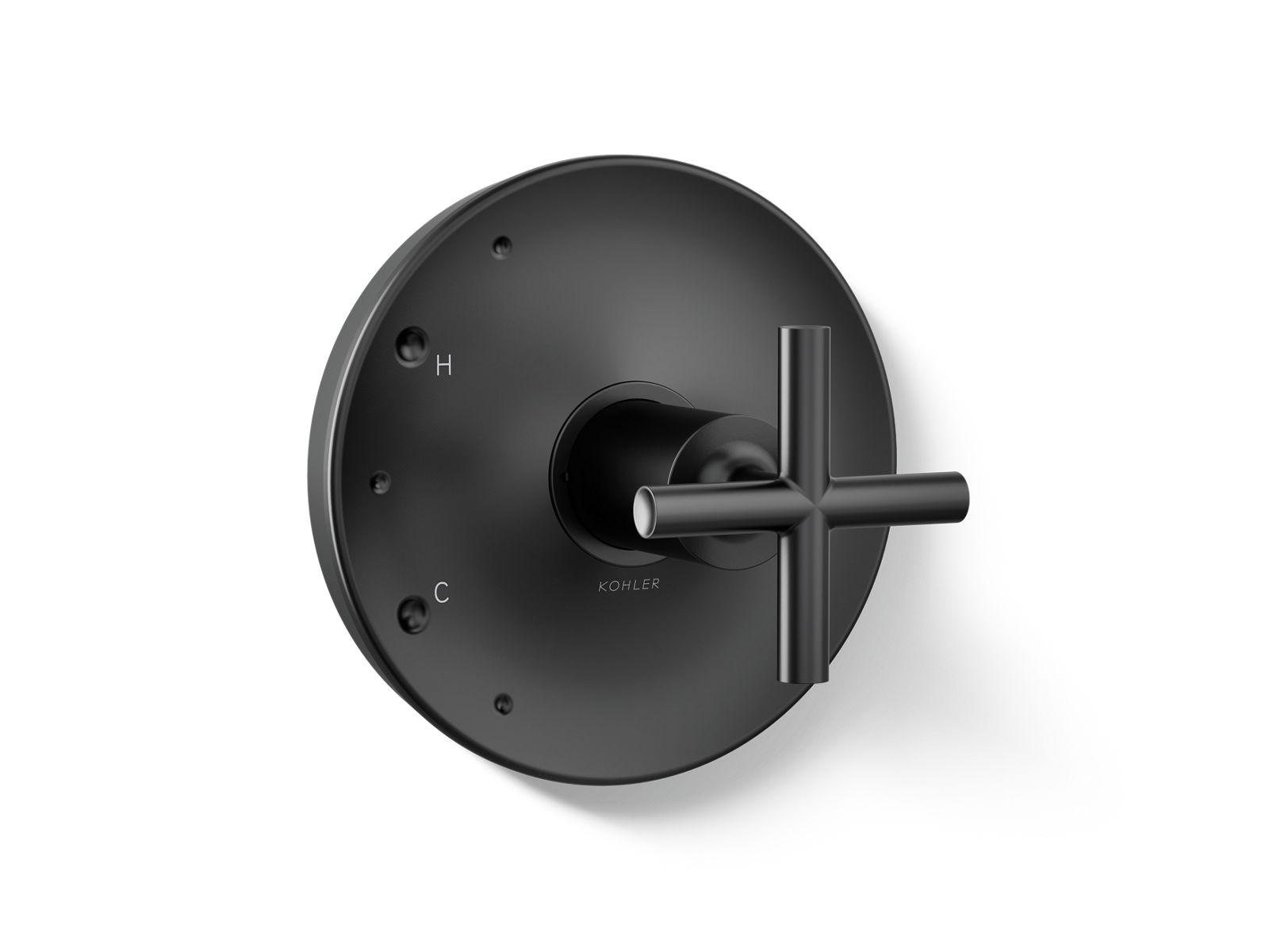 Purist Rite-Temp valve trim with cross handle