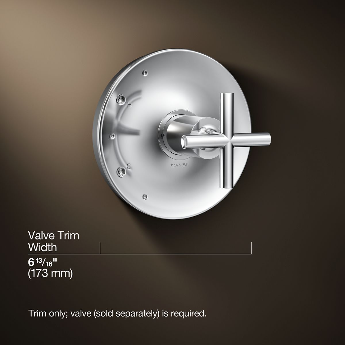 3/4 view of product with dimensions