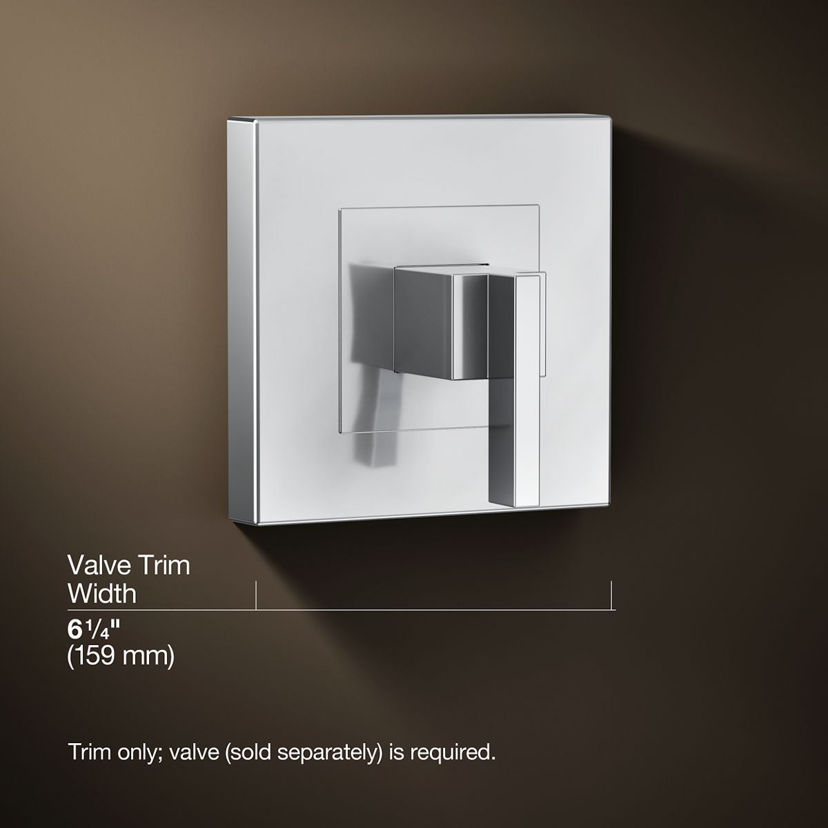 3/4 view of product with dimensions