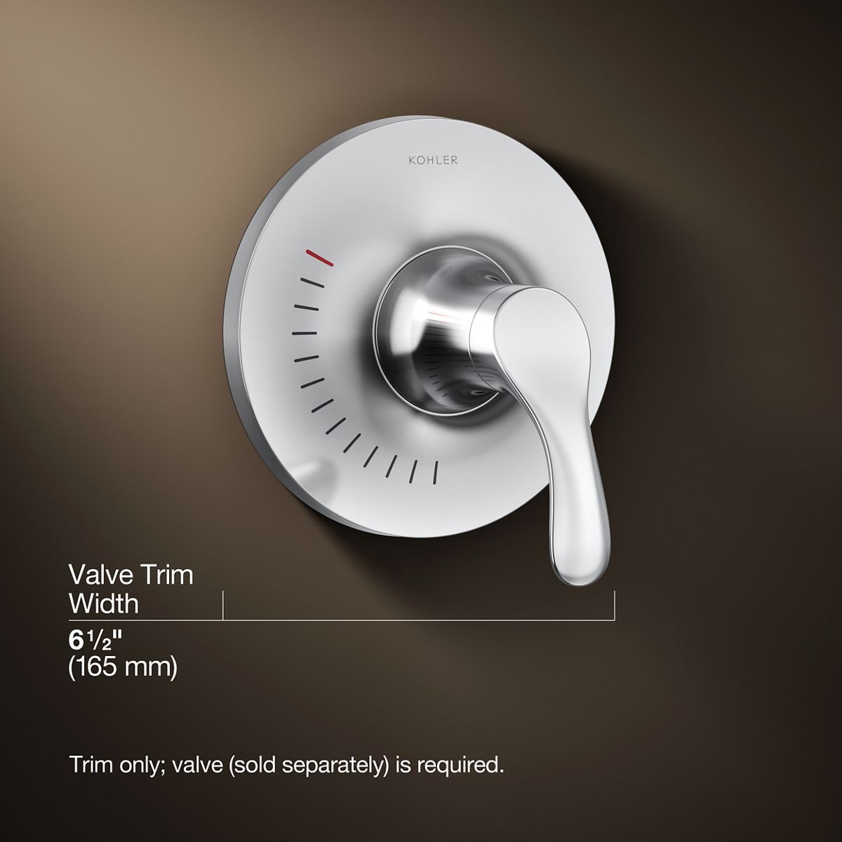 3/4 view of product with dimensions