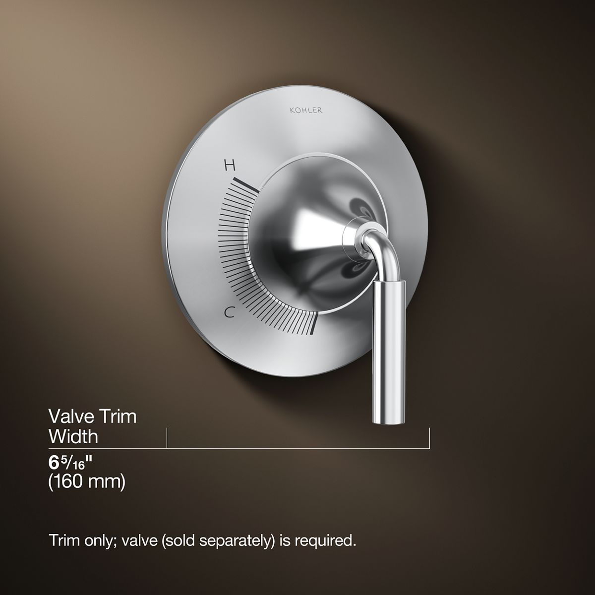 3/4 view of product with dimensions