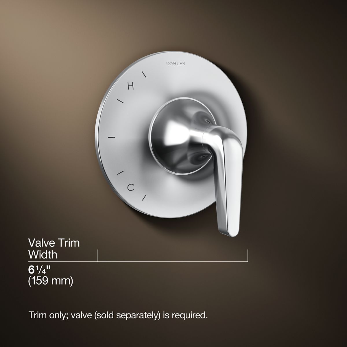 3/4 view of product with dimensions